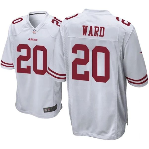 Men San Francisco 49ers #20 Jimmie Ward Nike White Game Player NFL Jersey
